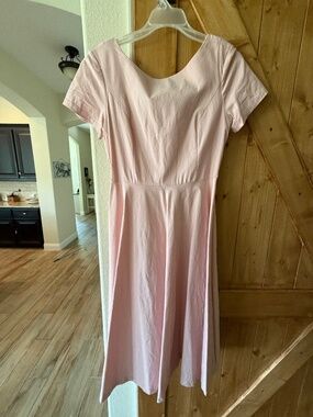 Light pink, 1960s style women's fit-and-flare dress Size small